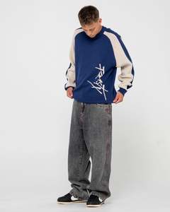 Mens Outerwear: Roll Safe Boxy Crew Neck Knit