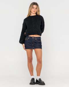 Womens Outerwear: Folktale Chunky Cropped Knit
