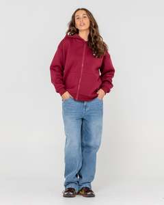 Womens Outerwear: Flip Mommy Zip Through Fleece Hoodie