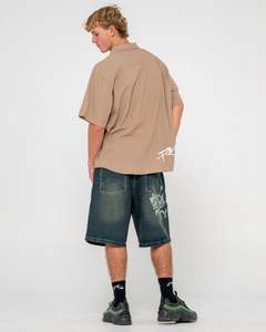 Mens Shirts: Hoodus Check Short Sleeve Shirt