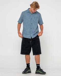 Mens Shirts: Datsun Drop Check Shirt