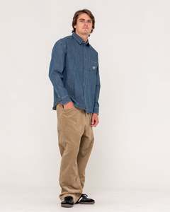 Mens Shirts: Vallejo Denim Boxy Shirt