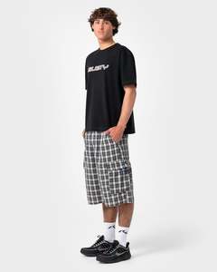 Screwdriva Plaid Cargo Short