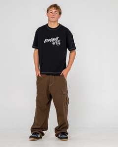 Mens Tops: Graf-R Graphic Cropped Tee