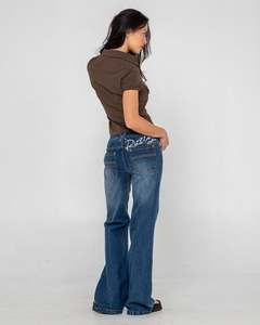 Shorty Freida Flare Low Rise Jeans