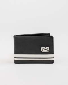 Mens Accessories: White Lines Leather Wallet