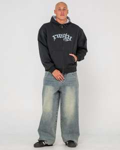 Mens Outerwear: Monty Zip Through Fleece Hoodie