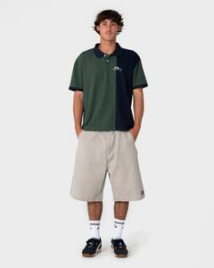 Mens: Pop Top Panelled Polo