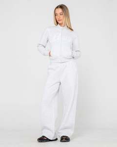 Womens Tops: Trailer Trash Fitted Zip Through Fleece