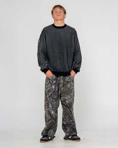 Mens Outerwear: Cubes Cord Knit Sweater