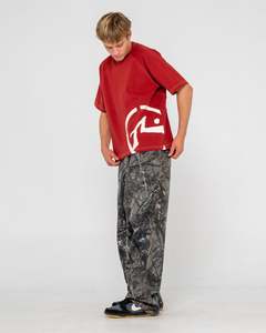 Mens Tops: Pablo Graphic Cropped Tee