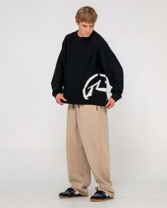 Mens Tops: Verso Graphic Crew Knit