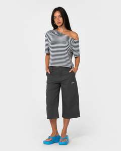 Sally Slouch Striped Off Shoulder Top