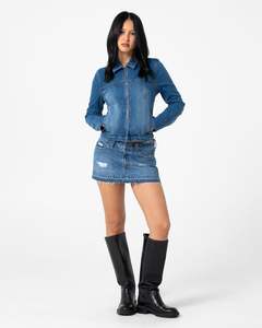 Lizzie-Scotch Denim Fitted Jacket