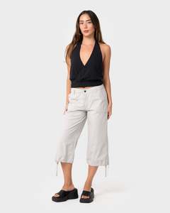 Womens: Cameron Low Rise Relaxed Capri Pant