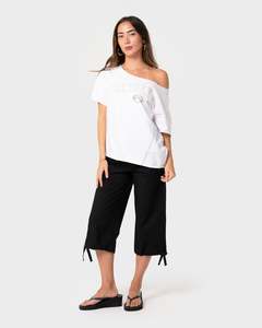 Womens: Kick It Cut Off Shoulder Tee