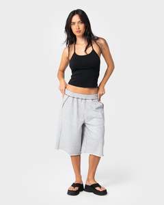 Womens: Servo Oversize Fleece Track Shorts