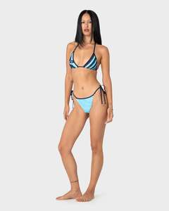 Stardom Graphic Tri Bikini Top