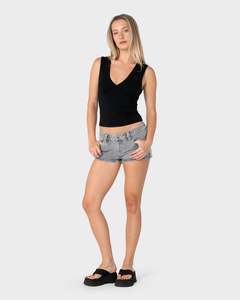 Punch Low Rise Micro Denim Short