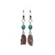 Expression Earring - Rhodochrosite & Turquoise Ruune Jewellery