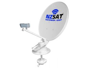 Tv And Audio: NZSAT Wind Up Satellite Dish