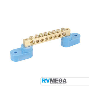 Machined Brass Busbar (8 way)