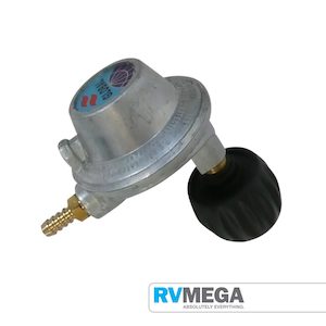 Gas Cylinders Regulators: Gas Regulator QCC 3kg 90 deg with 8mm tail