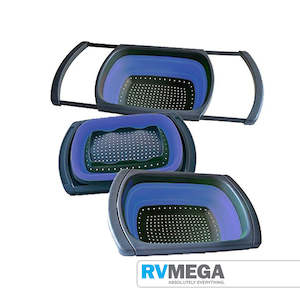 Crockery Cutlery Dining: Collapsible Over-the-Sink Strainer