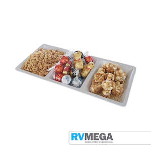 Crockery Cutlery Dining: Rectangular Melamine Serving Platter White