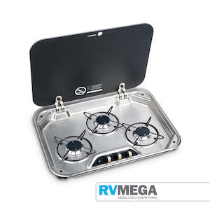 Ovens Hobs Grills: Dometic 3 Burner Hob w Glass Lid NEW