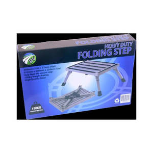 Portable Steps: On The Road Steel Folding Step with Anti Slip