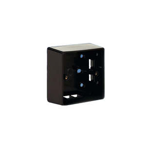 Switches Control Panels Sockets: Black Single Surface Mount Box 37mm