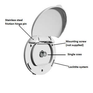 Concealed Exterior TV Coax Connector