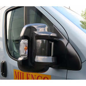 Towing Mirrors: Milenco Fiat Mirror Covers - Black