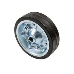 Jockey Wheels And Parts: AL-KO Steel Jockey Wheel Only with Solid Rubber Tyre 200mm 629888