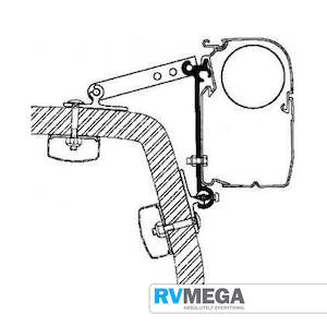 Awning Track Rail Brackets: Thule/Omnistor Universal Awning Mounting Kit