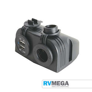 Meters Battery Management: Marine Grade Lighter Socket and Dual USB Car Charger