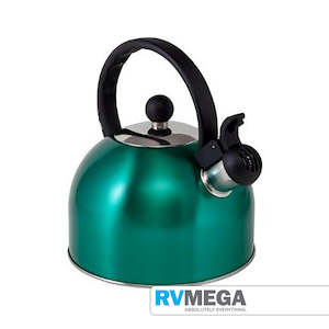 Cookware Kettles: Whistling Kettle 2 Litre Turquoise Stainless Steel
