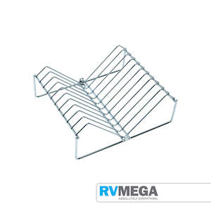 Glass Plate Storage: 10 Plate Rack - Chrome