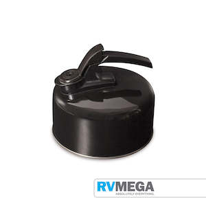 Campfire Whistling Kettle Stainless Steel 2 Litre Black