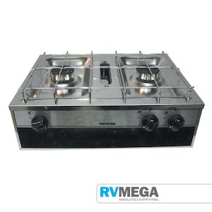 Thetford Spinflo 2 Burner Stainless Hob with Grill