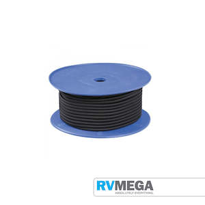 6mm Black Shock Cord (Per Metre)