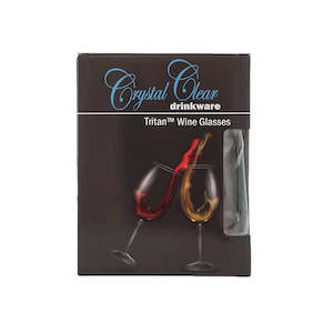 Crockery Cutlery Dining: Triton Crystal Clear Long Stem Wine Glass Pack 4