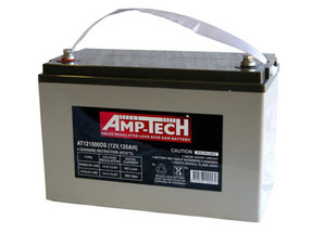 Products: Battery replacement. Supply & Fit - 120ah AMP-TEC AGM deep cycle. RV Specialties