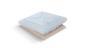 Products: MPK 360 x 320mm 4 Way Roof Vent - Opaque Dome