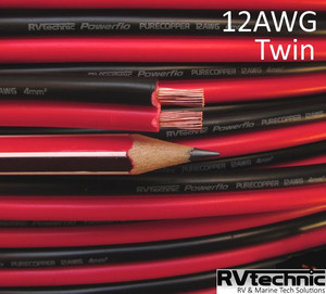12AWG, Twin core, 30 Amp, 105degC PVC, Pure Copper, Red+Black (qty in 10cm) RVte&hellip;