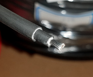 Products: Solar cable, 4mmsq, black, durable PV1-F, UV resistant RVtechnic RV&Marine