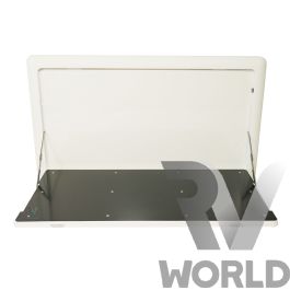 Products: Ranger Fold Down Picnic Table - White - RV World NZ