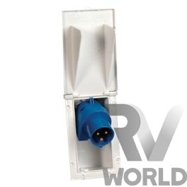 Products: 230V Flush Mounted Power Inlet Box For Caravans & Motorhomes - RV World NZ