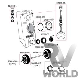 Products: Spare Parts for Fiamma 40L Roll Tanks - RV World NZ